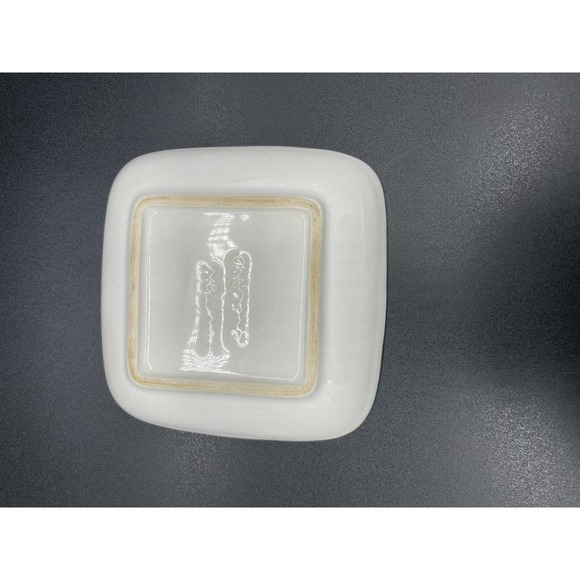 Devon Pottery Kid Pony Mouse Small Square Plate 4.5” Made in England Set of Two - Picture 8 of 9